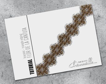 Tutorial bracelet: Flor de la Cantuta, triangle edging