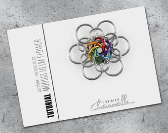 Tutorial pendant: various sizes of the Mobius Helm Flower