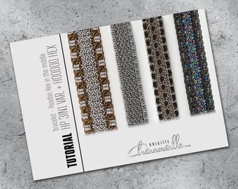 Tutorial bracelet: HP 3in1 variation with Hoodoo Hex in the middle