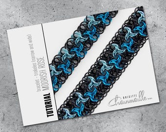 Tutorial bracelets: Moorish Rose with a Triskeles pattern narrow & wide