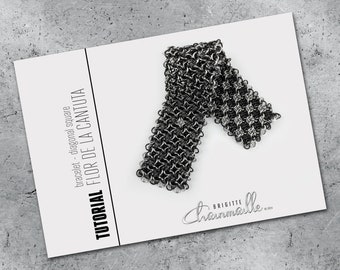 Tutorial bracelet: Flor de la Cantuta, diagonal square pattern