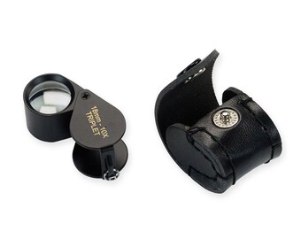 30 X 21mm Triplet Jewelers Eye Loupe Magnifier Jewelry, Pocket Jewelry Loupe,  Personalised 