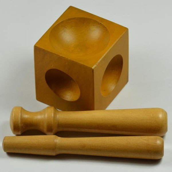 Wood Block With Holes Etsy