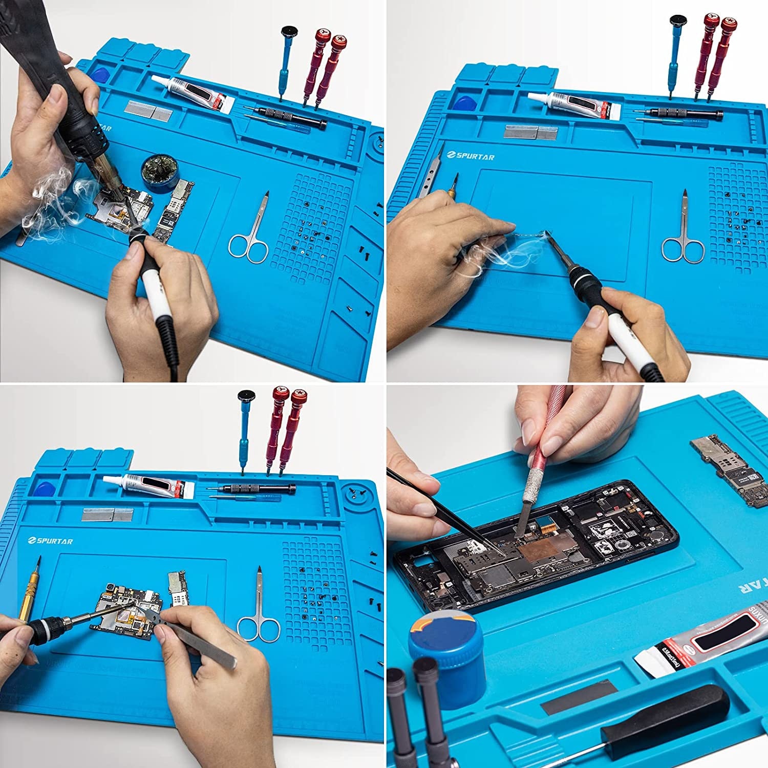 Silicon Heat-Resistant Soldering Mat Insulation Pad DIY Repair