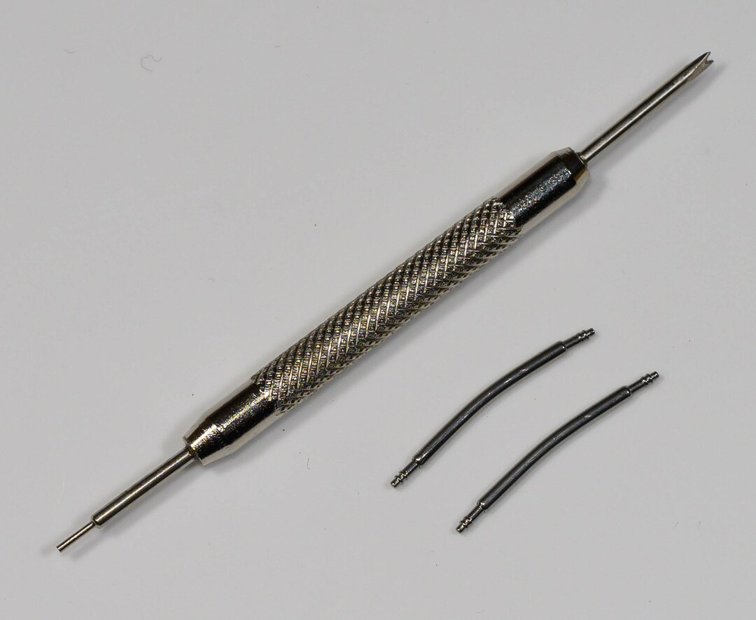 Curved Spring Bars Fitting Tool Watch Strap Bands Parts Link Pins Bar