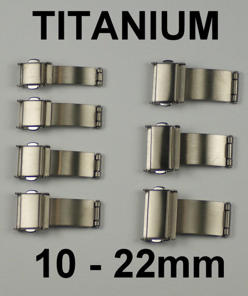 Titanium watch buckle/clasp for bracelet strap 3 fold spring Etsy