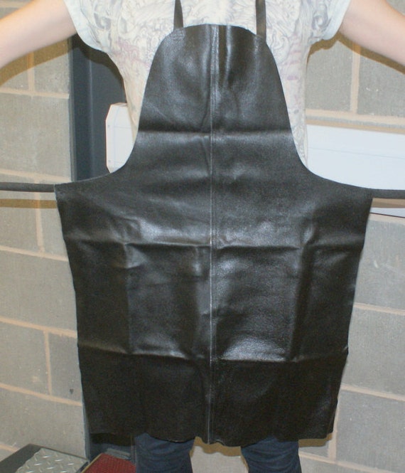 Black leather werkkleding hotsell