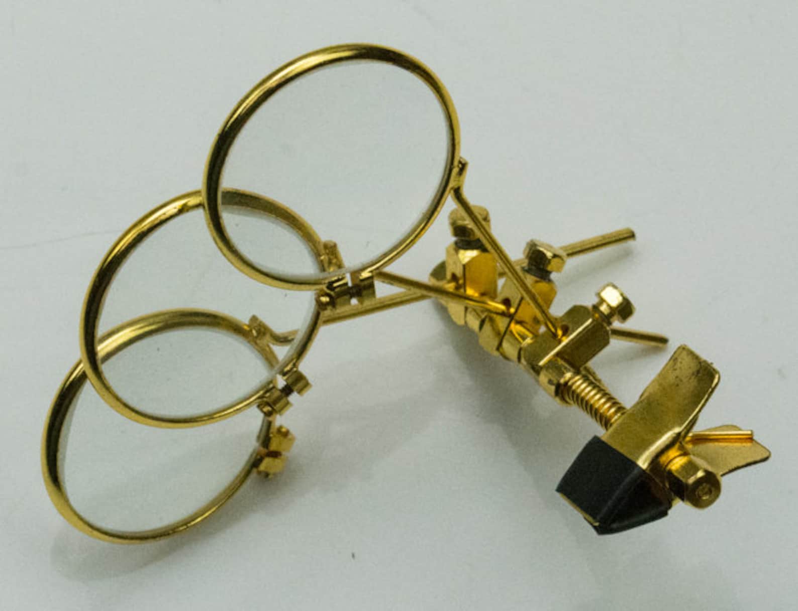 Eye Loupe Spectacles Glasses Clip On Triple Lens 3.3x Etsy