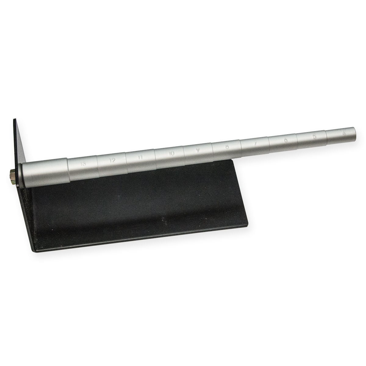 Stepped Metal Mandrel Gauge Stand Wire Wrapping Shaping Tool