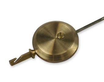 French brass pendulum bob & rod hook adjustable wall clocks mantle clock part