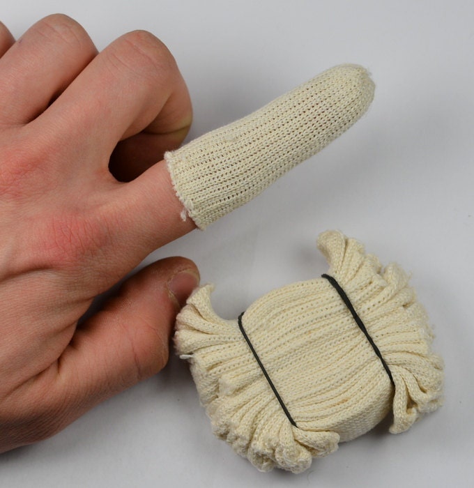 20x Cotton Finger Guard Cots Elastic Avoid Finger Prints Clean Etsy