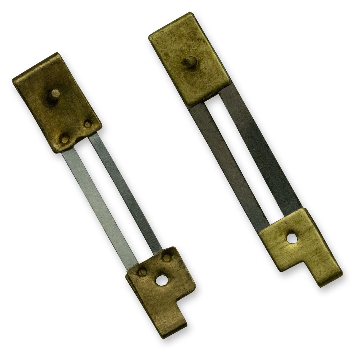 2x French Suspension Brass Springs Blocked Wall Mantle Clock Pendulum