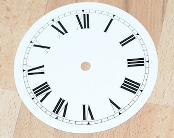 NOUVEAU cadran d’horloge blanc 300mm aluminium Chiffres romains cadrans pièces horloges réparation