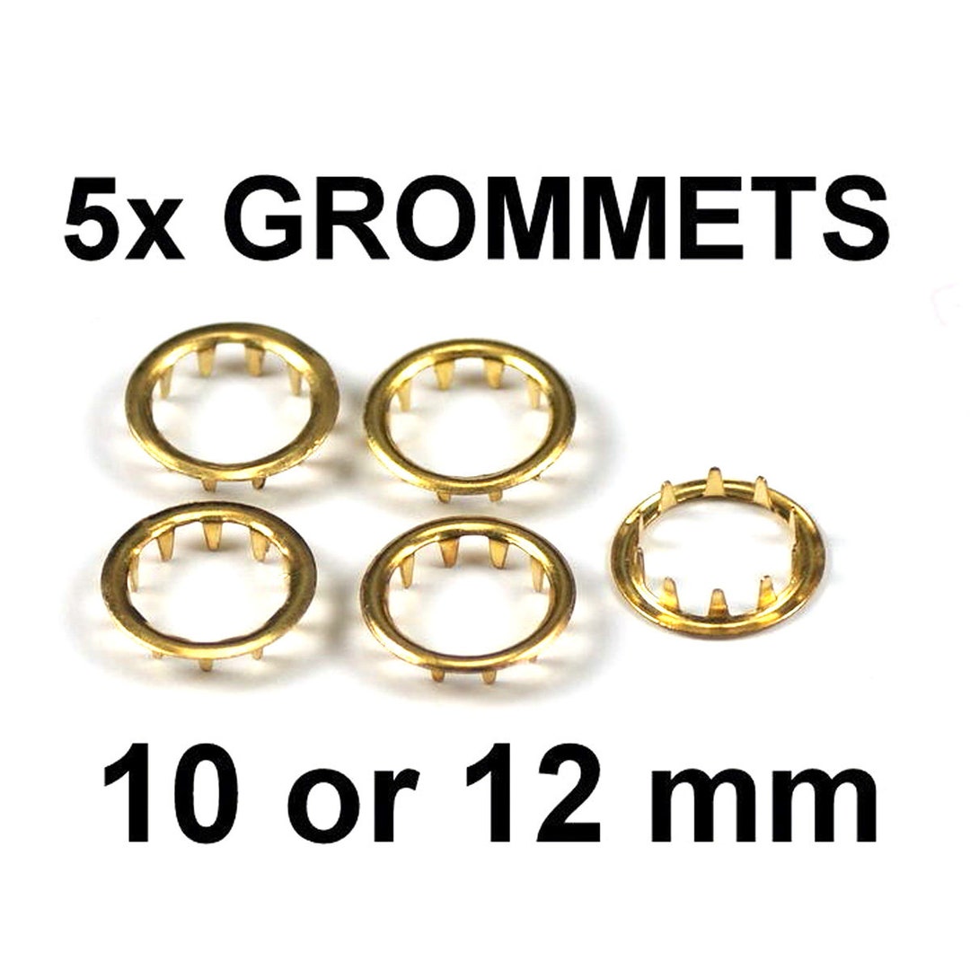 Clock Grommets Dial Key Hole Brass Finish Collets 10mm 12mm Old Antique