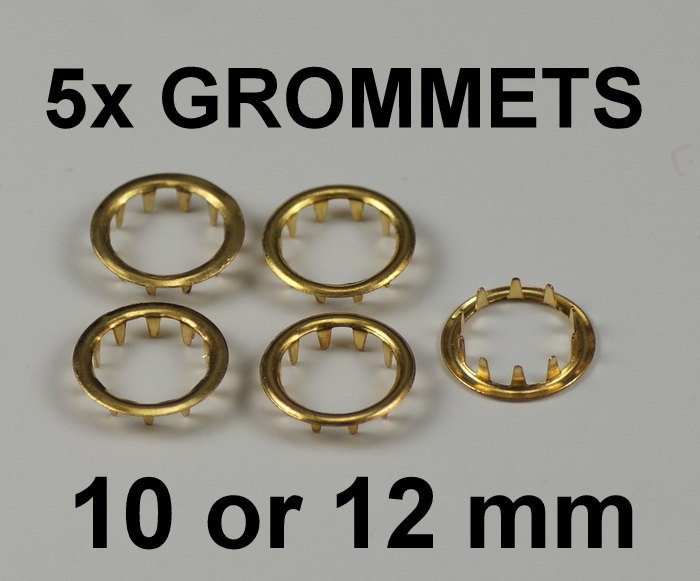 Clock grommets dial key hole brass finish collets 10mm 12mm Etsy