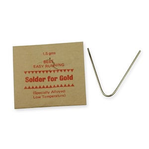 Gold solder strips 1.5g repairs jewellery rings ect jewellers craft arts