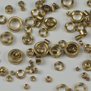 Clock bushes brass x100 assorted pivot bush mixed sizes