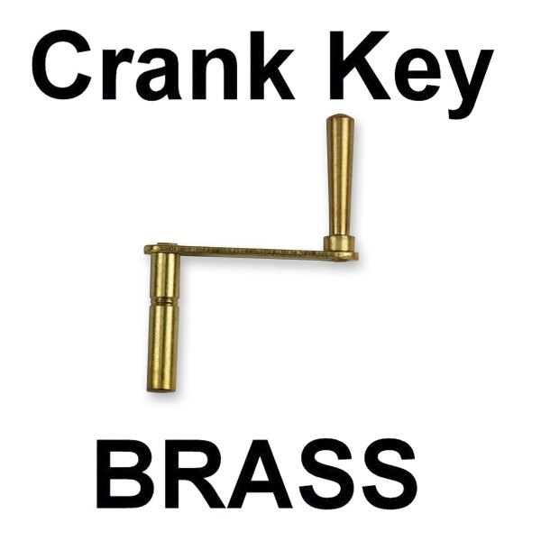 Brass clock crank key sizes 00-13 long case grandfather clocks winding wind keys