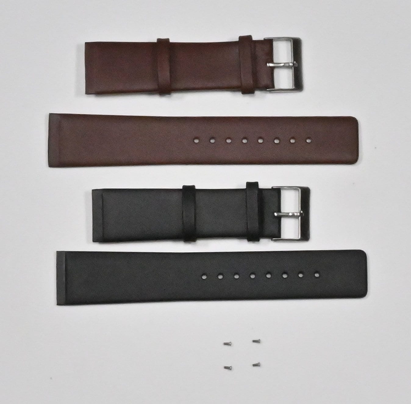 Genuine Leather Skagen Watch Strap 22mm Screw On Black Brown Etsy