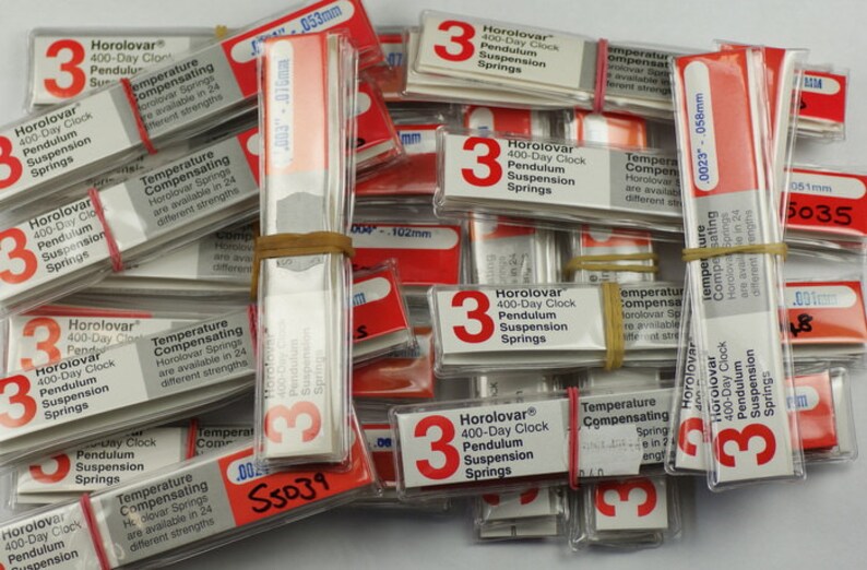 Horolovar Clock Suspension Springs 400 Day Anniversary Etsy