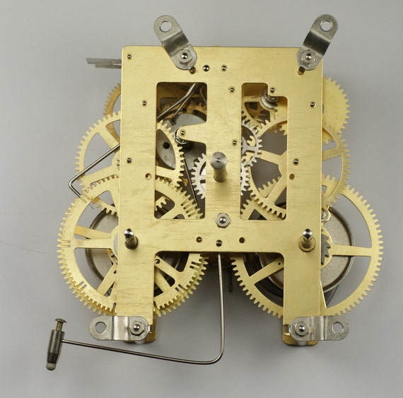 Large Mantle Clock Movement 8 Day Replacement Repairs Pendulum Hands Strike Etsy