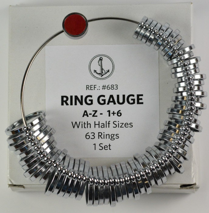 Metal Finger Gauge Jewelry Ring Sizer Measuring Tool Set, with Japanese  Sizes 1-30, to Measure Ring Size