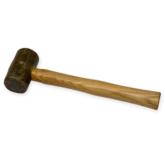 Rawhide leather Mallet or hammer hide 1 1/2 or 38mm head jewellers metal  work