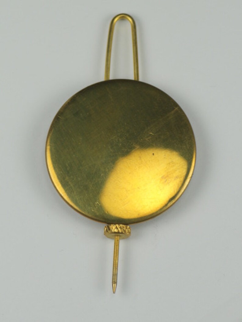 43mm Clock Pendulum Bob With Wire Brass Ansonia 1 Day Etsy