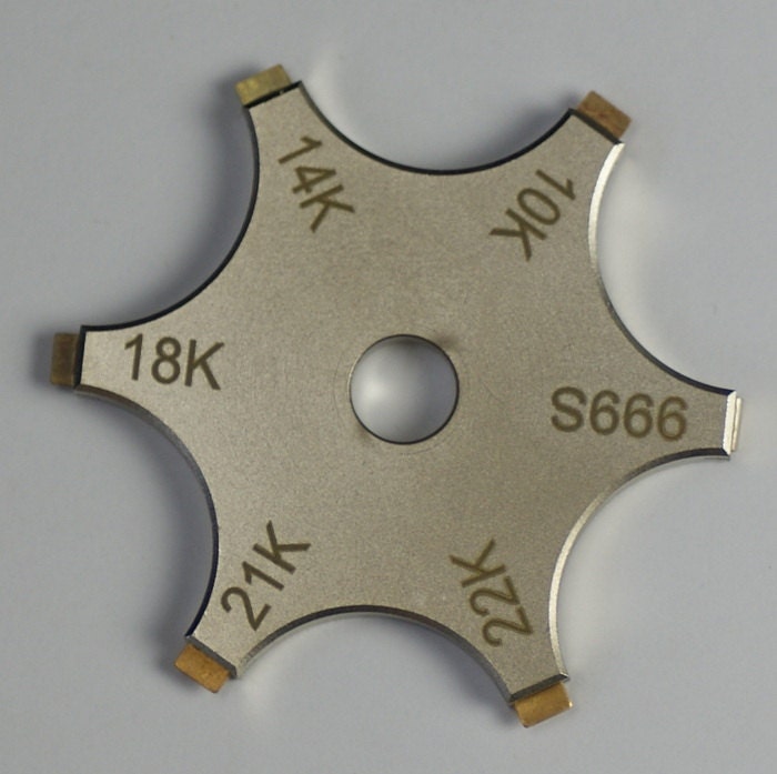 Star Gold Testing Plate Not Needle 10k 14k 18k 21k 22k Silver