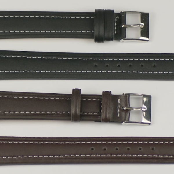 XL Extra large long leather watch strap mens ladies 12mm - 20mm black brown NEW