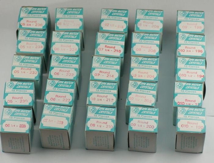 Watch Crystals 250 Pieces 19mm 23mm Wristwatch Glass Watchmakers