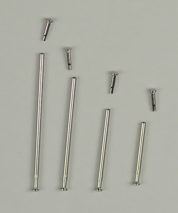 Tube friction pin pins clasps straps bracelets rivet ends 10mm - 24mm 1mm  thick
