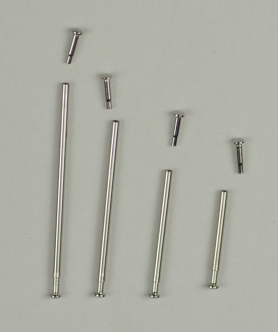 Tube friction pin pins clasps straps bracelets rivet ends 10mm - 24mm 1mm  thick