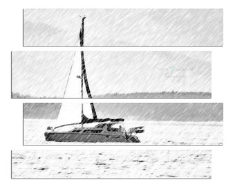 Ocean-Sail boat Photography/"Sail Away"