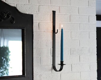 Iron Candle Sconce Etsy