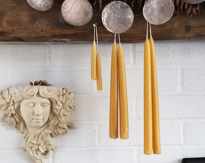 Primitive Grubby Taper Candles, Joined at Wick 1 Set Etsy