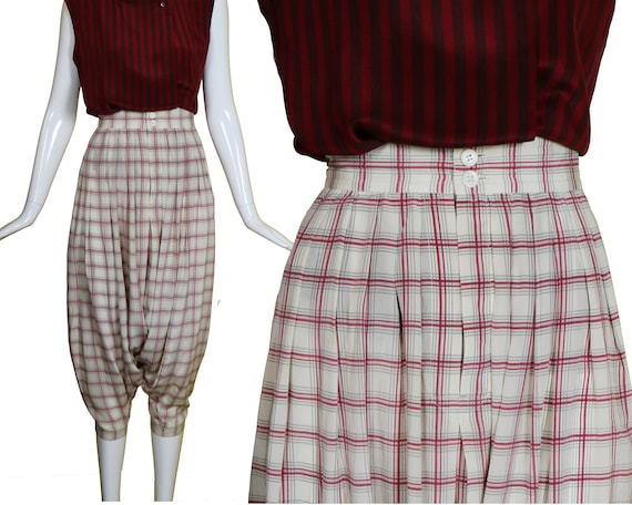 70s/80s High Waisted CALVIN KLEIN SILK Harem Pan