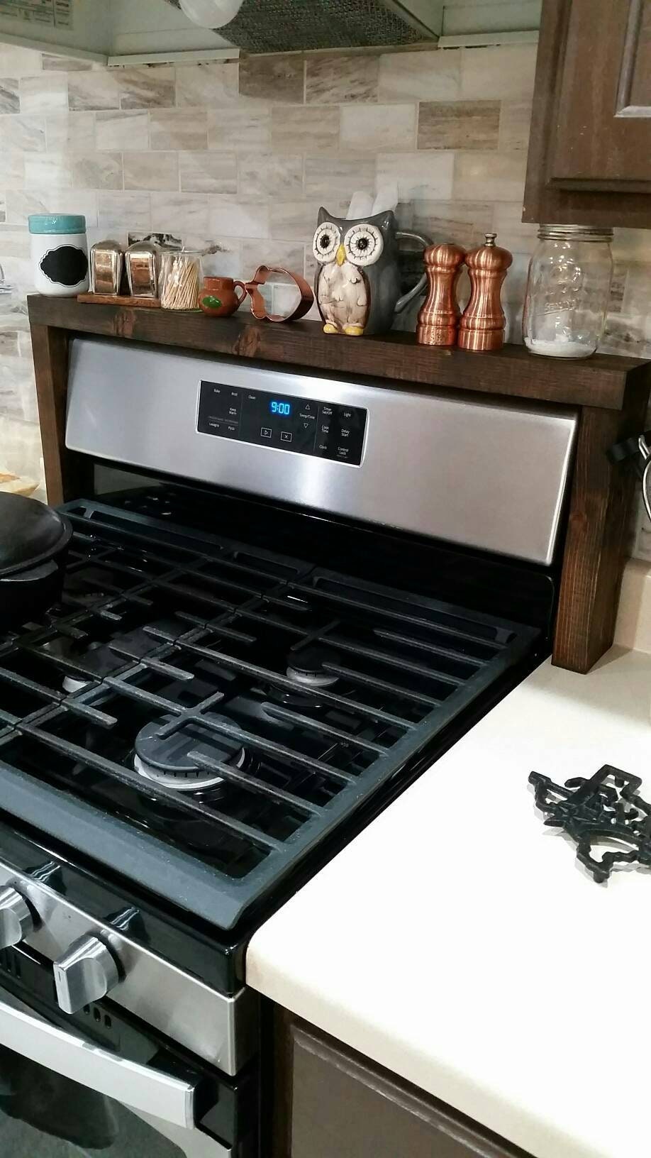 Spice Rack Oven/Stove Spice Rack Wood Spice Rack Stove | Etsy
