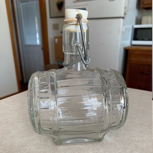 Small Novelty Cordial Brandy Bottle Barrel