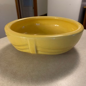 Experimental Yellow Bowl Pottery