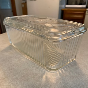 Federal Covered Glass Refrigerator Storage Dish