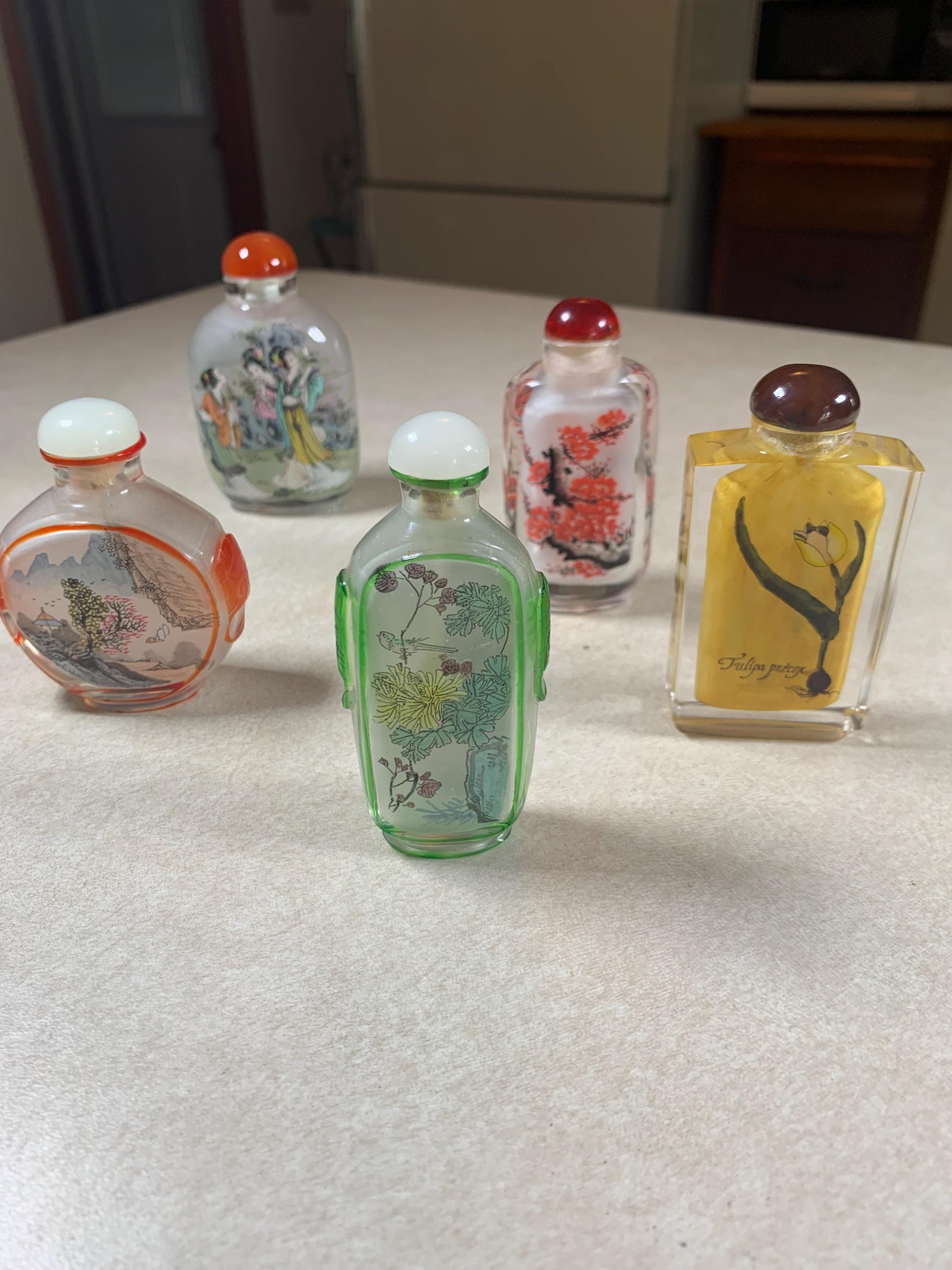 Reverse Painted Snuff Bottles Japanese - Etsy