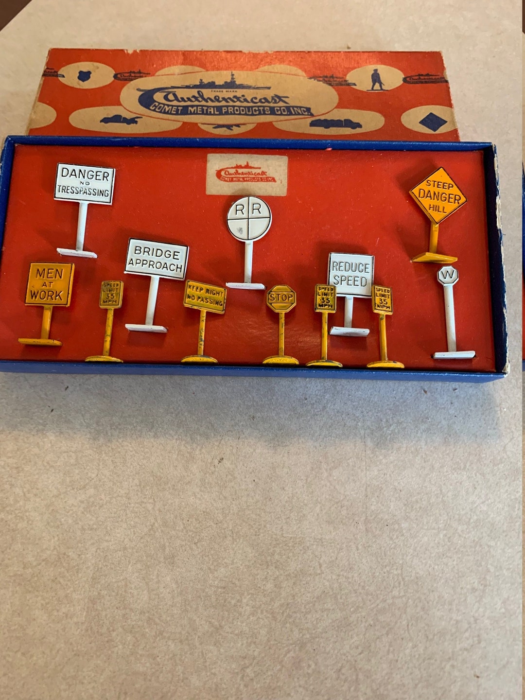 NEW in Box Never Used Authenticast Comet Metal Products Toy Railroad