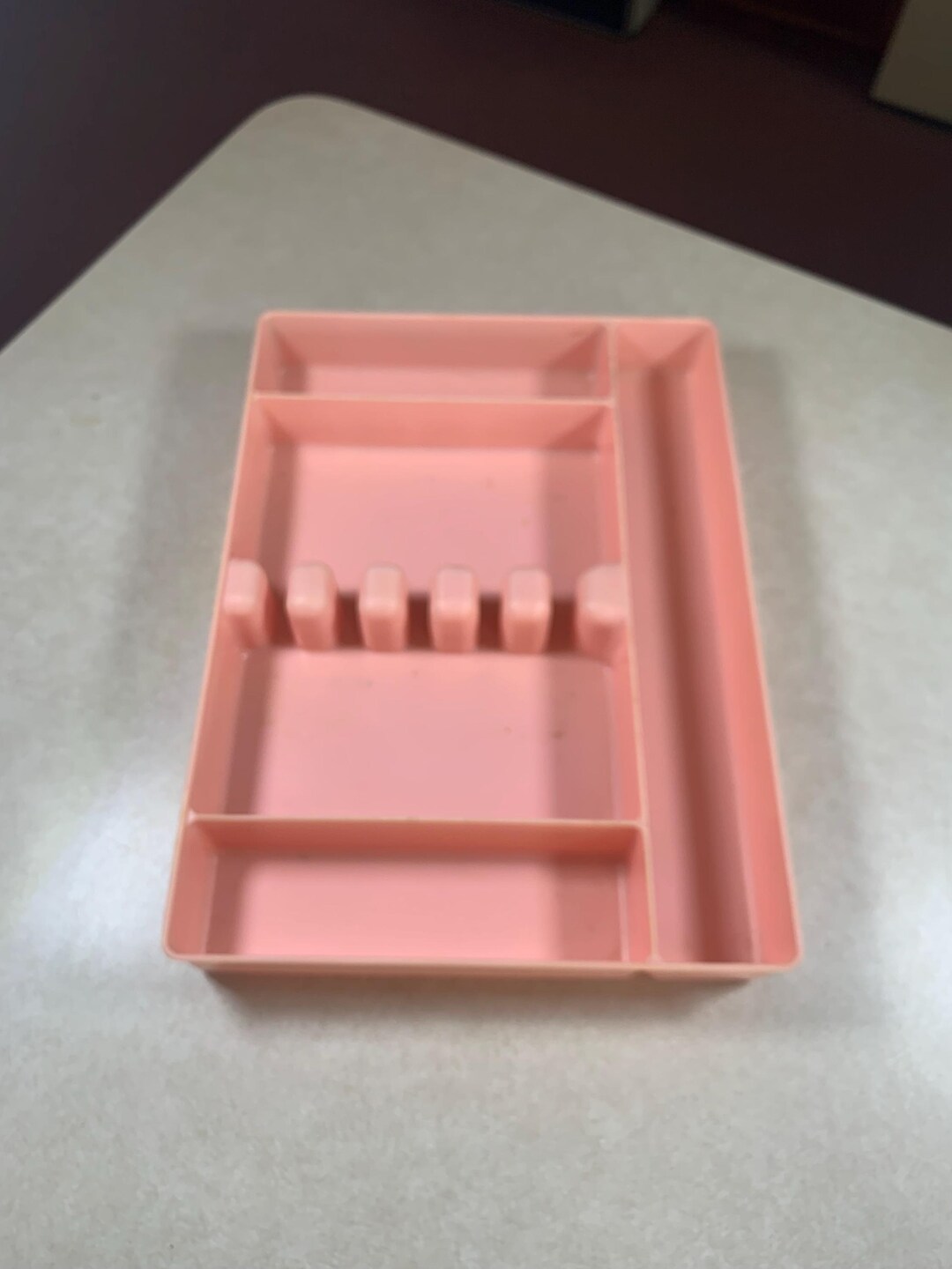 Vintage Pink Plastic Silverware Drawer Organizer - Etsy