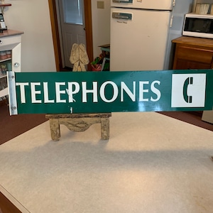 Wall Mount Telephone Sign