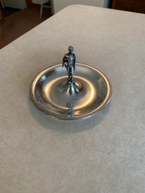 Signed TIFFANY and CO Sterling Silver Jockey Dish