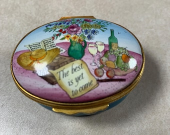 Halcyon Days Acorn Enamel Box Vintage Abggoodstuff - Etsy