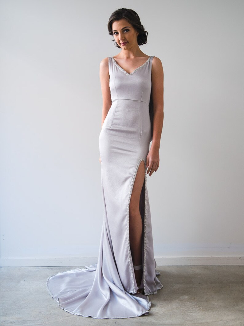sample of long gown