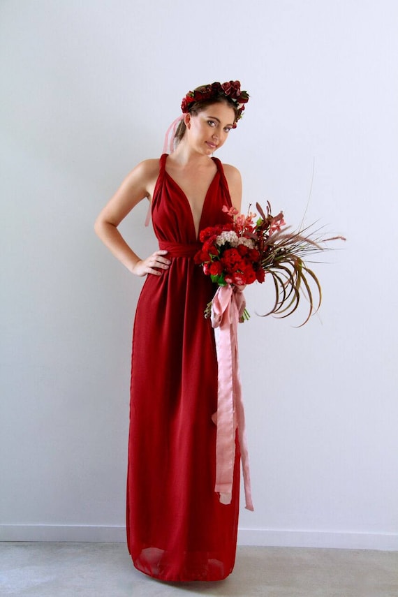 Milla Maxi in Chiffon - NEW DRESS - Size 8 to 10 - Etsy
