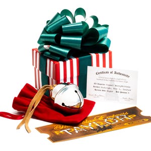 Polar Exp Sleigh Bell Gift Set: Personalized Ticket & Certificate